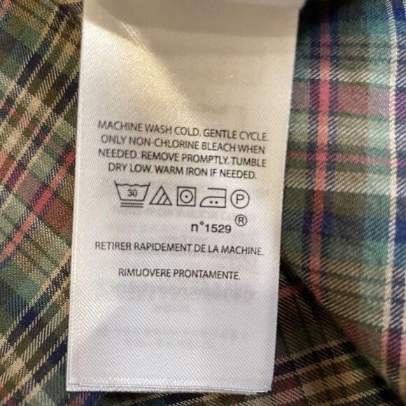 Ralph Lauren Men’s Tattersall Plaid Long Sleeve Brown/Pink Button Down Pony- XL - Picture 12 of 15